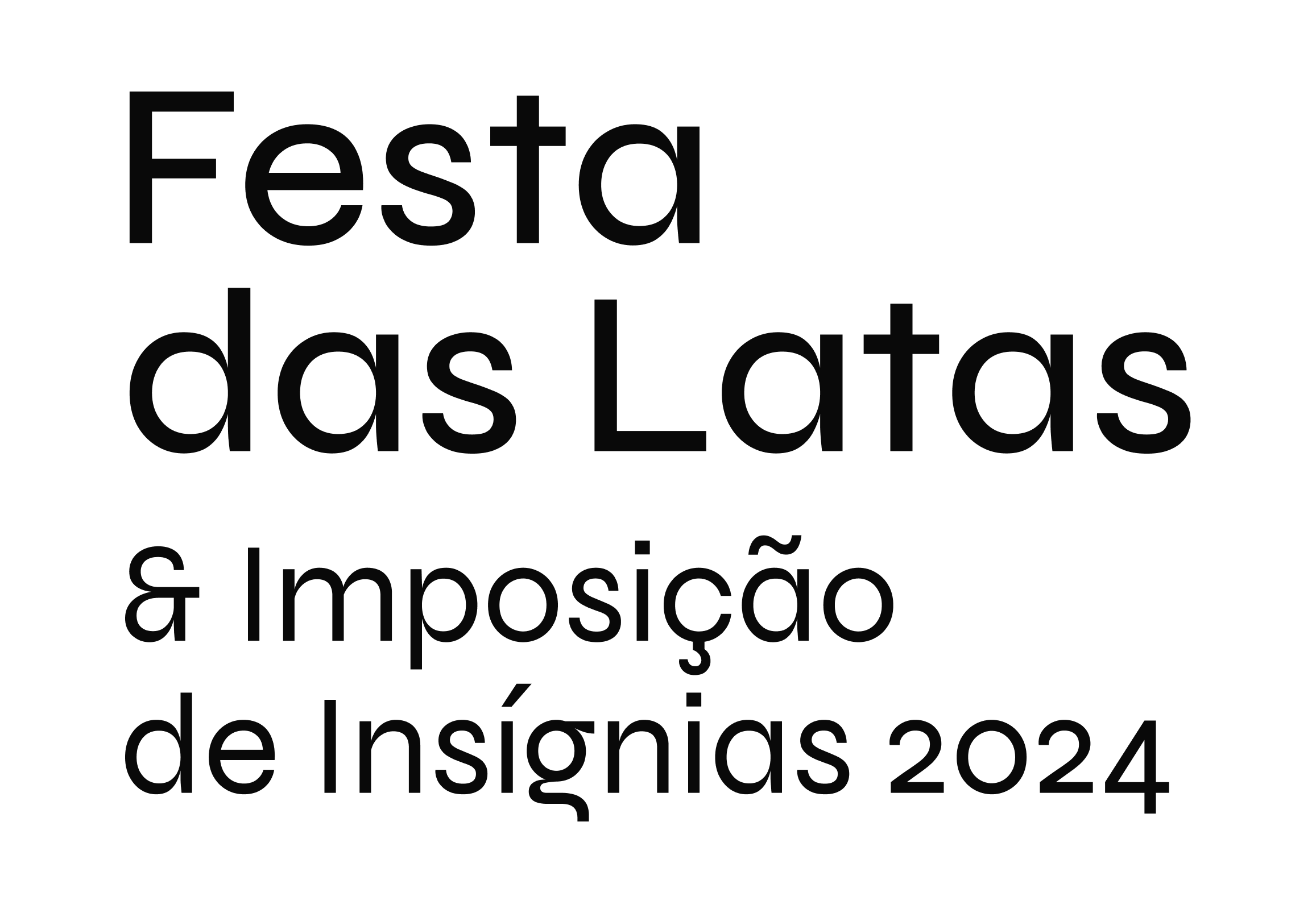 Festa das Latas e Imposição das Insígnias logo